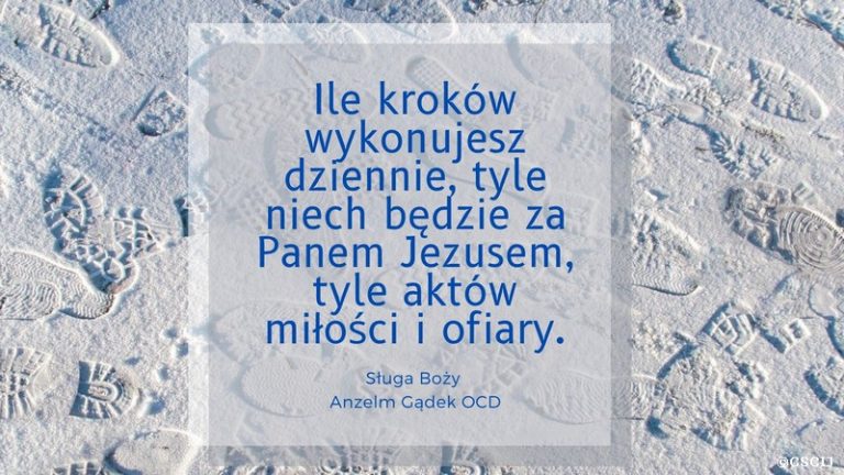 Myśli Sługi Bożego Anzelma Gądka OCD na wrzesień 2023.